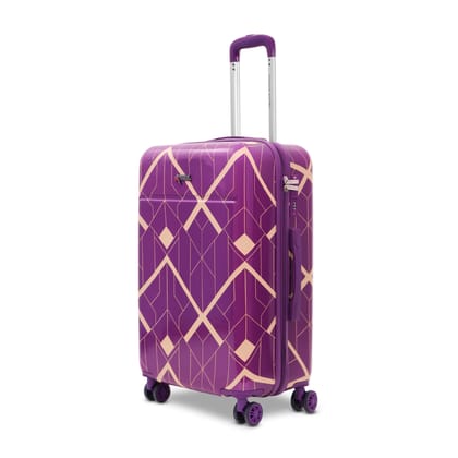 AMERICAN TRAVELLER Spider Trolley Bags Single Medium Large Polycarbonate | Hardshell Lightweight Expandable Travel Luggage Suitcase | 8 Metallic | 360 degree Rotatable Wheels | TSA Type Lock (24, Purple) AMERICAN TRAVELLER Spider Trolley Bags Single Medium Large Polycarbonate | Hardshell Lightweight Expandable Travel Luggage Suitcase | 8 Metallic | 360 degree Rotatable Wheels | TSA Type Lock (24, Purple)