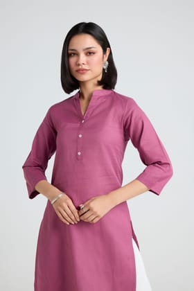 Nirvi Linen Long Kurta-XS
