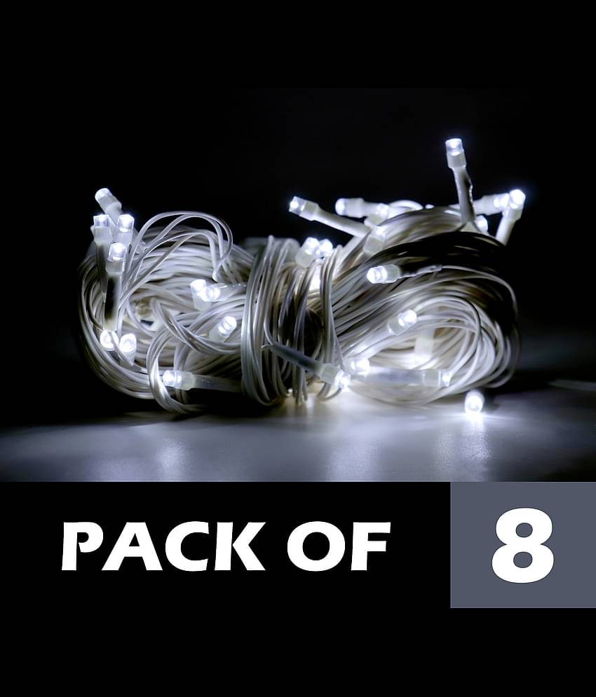 Mprow 11Mtr Still Led Ladi Diwali String Lights White