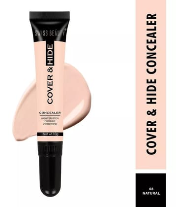 Swiss Beauty Cover & Hide Concealer  Cream Concealer Deep Brown 10 mL