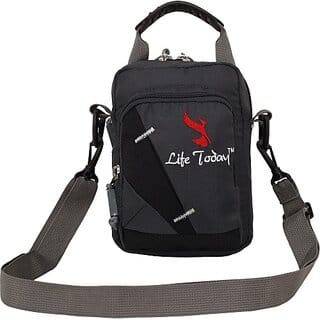 Life Today Grey Men & Women Sling Bag - Medium