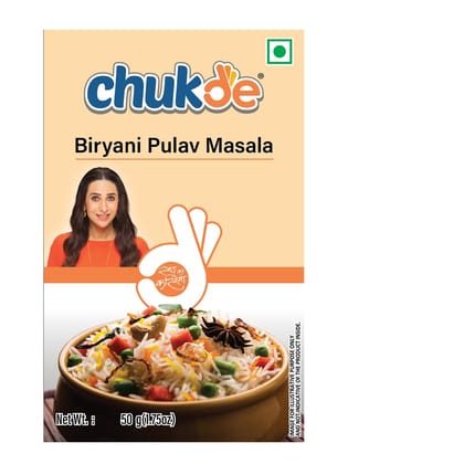 Chukde Spices Biryani Pulav Masala Powder 50gm Chukde Spices Biryani Pulav Masala Powder 50gm