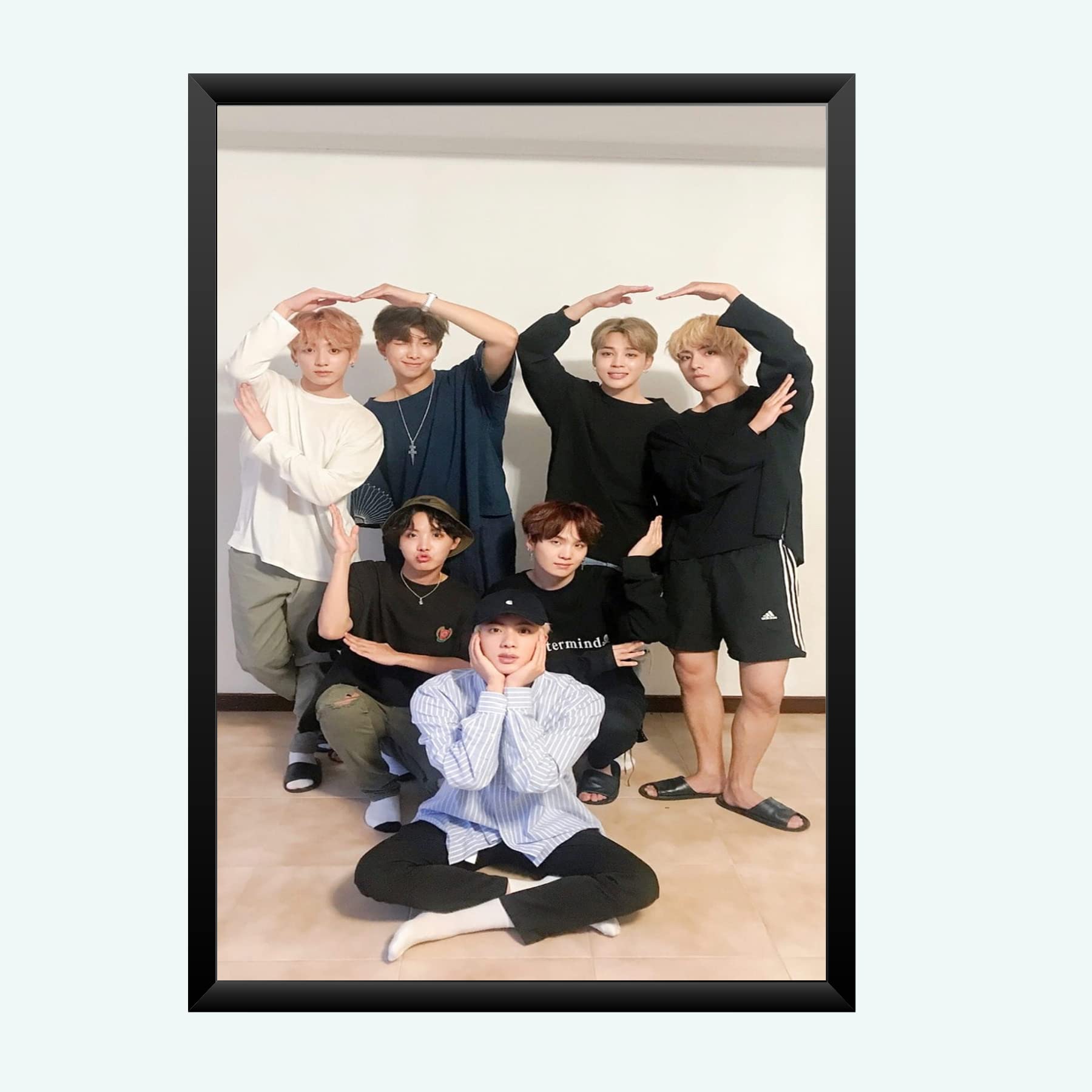 Nokkes Bts Army Bangtan Boy V suga J-Hope Jungkook Jin Jimin Rm 8X12 Inch Size Photo Frame Photo Home Office_bts3_29