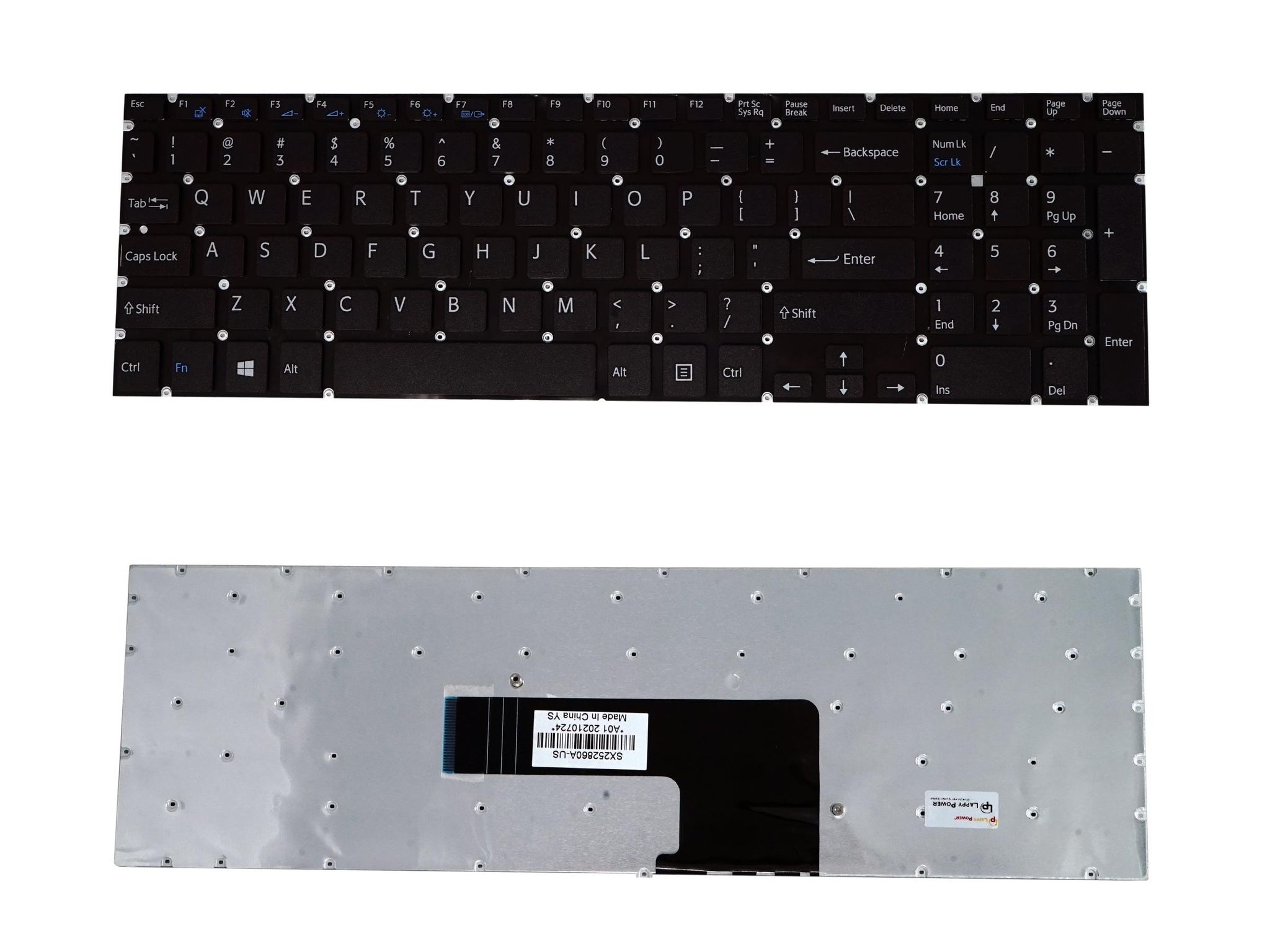 Laptop Keyboard for Sony Vaio SVE15 Series (Without Backlight)