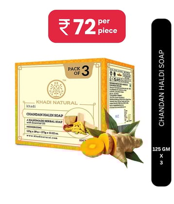khadi natural Antibacterial Soap for All Skin Type ( Pack of 3 )
