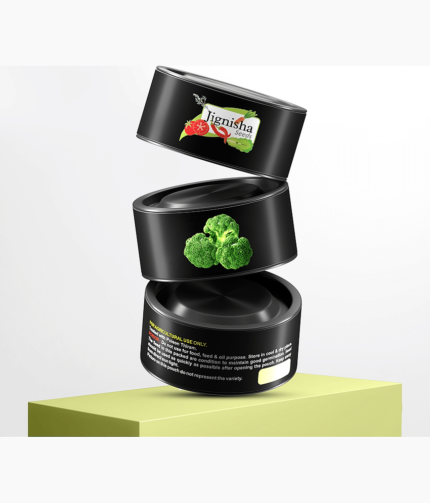 Exotic Green Broccoli (Hari Phool Gobhi Ke Beej) Vegetable Seeds Pack Of 100 | Organic | for Planting in Home Kitchen Terrace Balcony Gardening