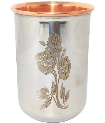 A & H ENTERPRISES - Copper Glasses 250 ml ( Pack of 1 )