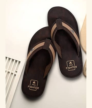 Altek Brown Men's Thong Flip Flop