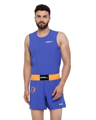 Invincible Men’s Wushu Kit-Blue_Yellow / S