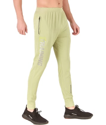 Uzarus Green Cotton Plain Joggers