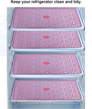 E-Retailer - Multicolor PVC Fridge  Mats (Pack of 4)