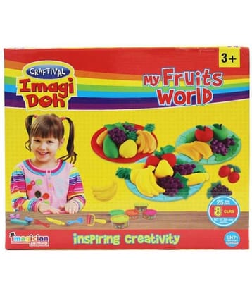 RABBIT FRUITS KIT for Kids + 26 Toys|Clay Dough Set | Big Dough Set | Creative Set | doh Clay for Kids| Play Toys for Kids | Clay Set for Kids | Multicolor Play Dough | Above 3+
