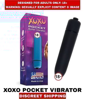 ADULT SEX TOYS XOXO MINI POCKET VIBRATOR Black For UNISEX