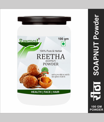 Rawmest Reetha/ Ritha/Soapnut/ Aritha/Kunkudukai Powder 100 Gm Pack of 1