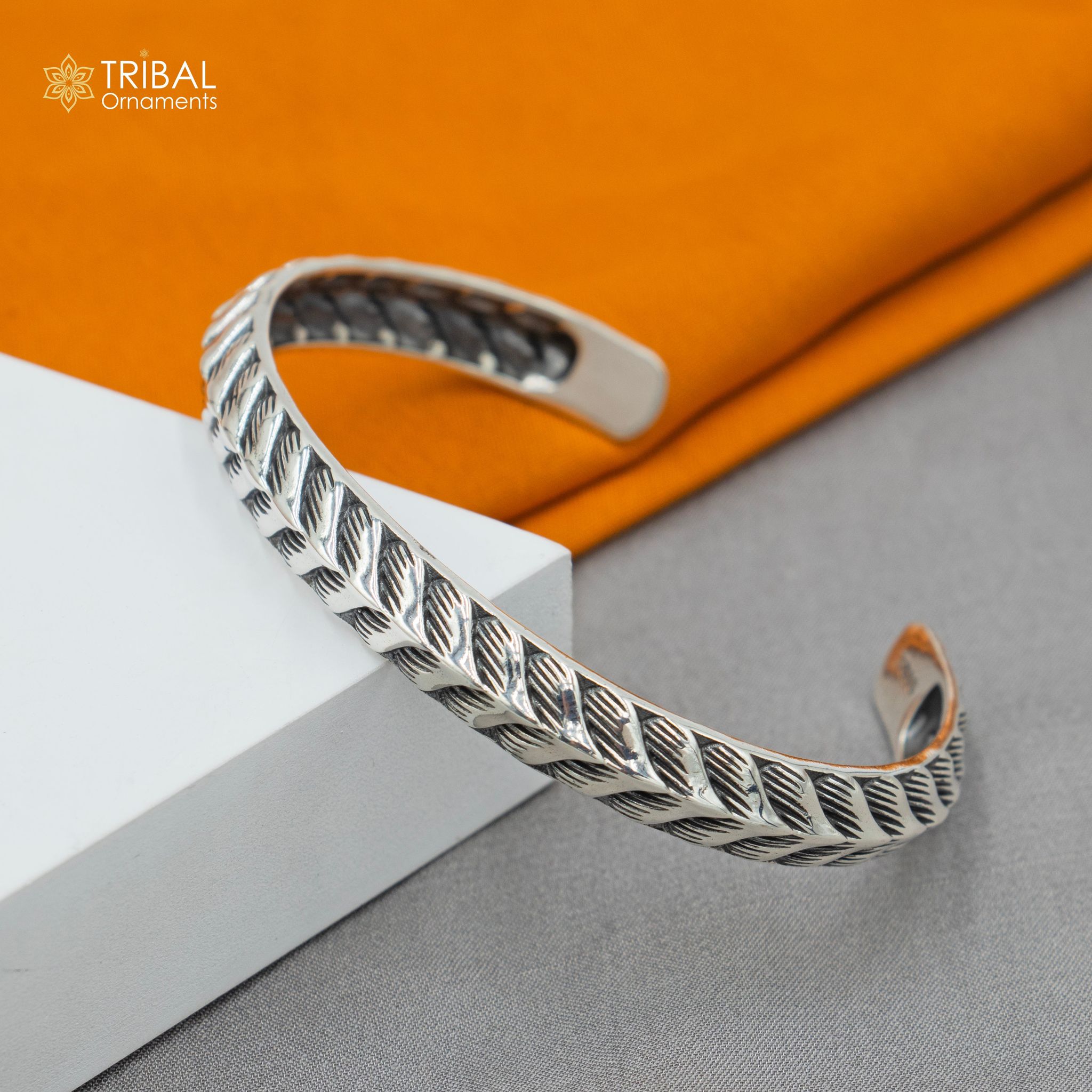 925 sterling silver handmade stylish adjustable bangle bracelet kada unisex jewelry cuff246