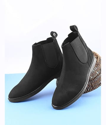 Sir Corbett Black Men's Chelsea Boots