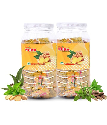 Multani Tulsi-Ginger Cough Lozenges Jar pack Relief From Cough, Sore Throat, Soreness - 300 Candy (Pack of 2)