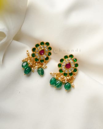 Gold Polish Silver Earrings CHE2087