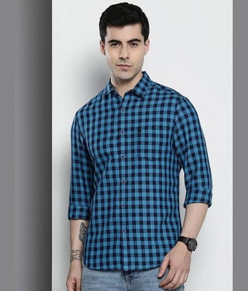 The Indian Garage Co Checked Pure Cotton Casual T-Shirt - None