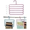 5 Layer Hanger Space-Saving Multi-Functional Clothes Organizer, Perfect for Scarves, Ties, Belts, and Accessories, Durable Design for Closet or Wardrobe