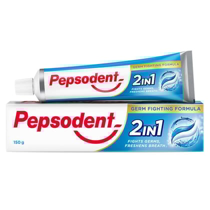 Pepsodent 2 In 1 Toothpaste Tooth Decay Prevention, Cavity Protection, Sensitivity Relief, Plaque Removal, 150 G