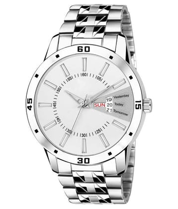 newmen - Silver Stainless Steel Analog Mens Watch