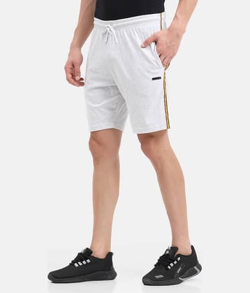 Ardeur - Off White Cotton Blend Men's Shorts ( Pack of 1 )
