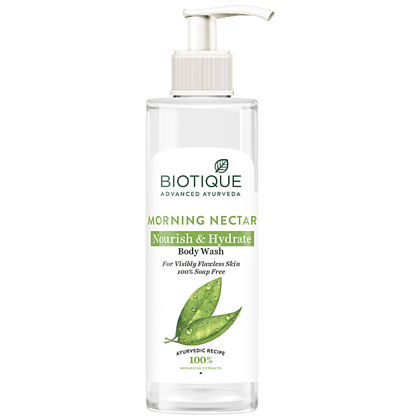 Biotique Morning Nectar Nourish & Hydrate Body Wash - For Visibly Flawless Skin, 200 Ml