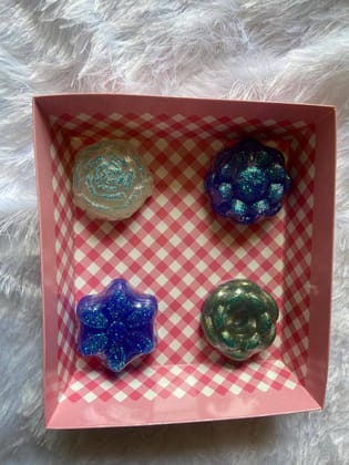 Premium Mini Soaps Flower Edition - Handmade Decorative Gift Set