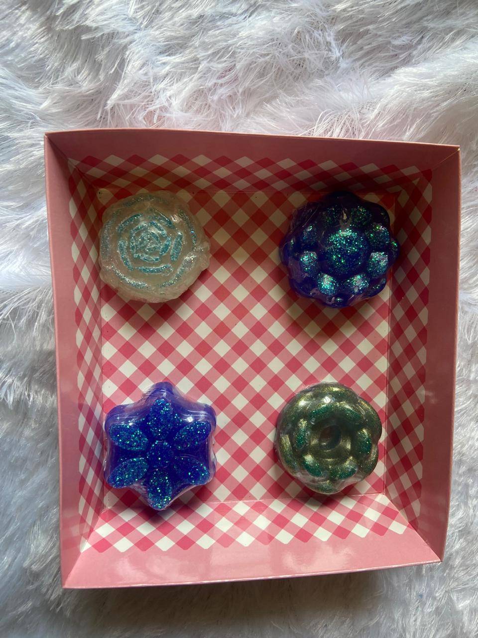 Premium Mini Soaps Flower Edition - Handmade Decorative Gift Set