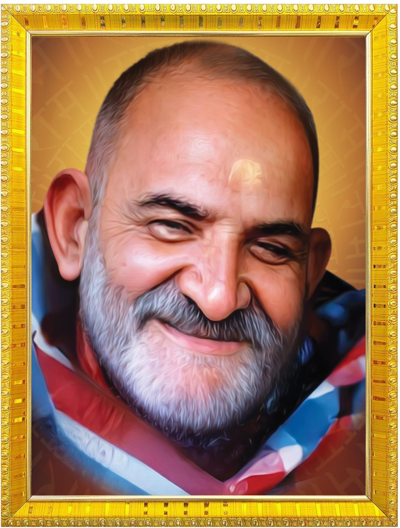 NOKKES Neem Karoli Baba Neev Karori baba Photo Frames Religious Photo frame 5X7 Inch Photo Frame_W28