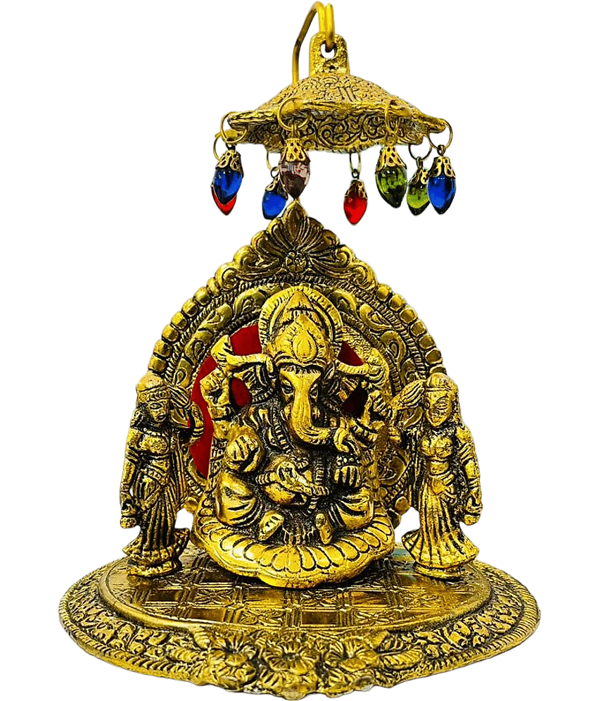 Green Tales - Brass Lord Ganesha Idol ( 18 cm )