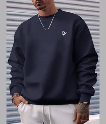 Eyebogler Fleece Round Neck Men's Sweatshirt - Black ( Pack of 1 )