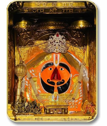 Livin'luxe Salasar Balaji Hanuman Ji MDF Wall Art with Table Top Stand