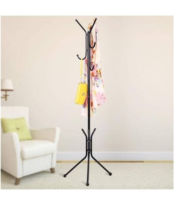 House of Quirk Wrought Iron Coat Rack Hanger Creative Fashion Bedroom for Hanging Clothes Shelves, Wrought Iron Racks Standing Coat Rack