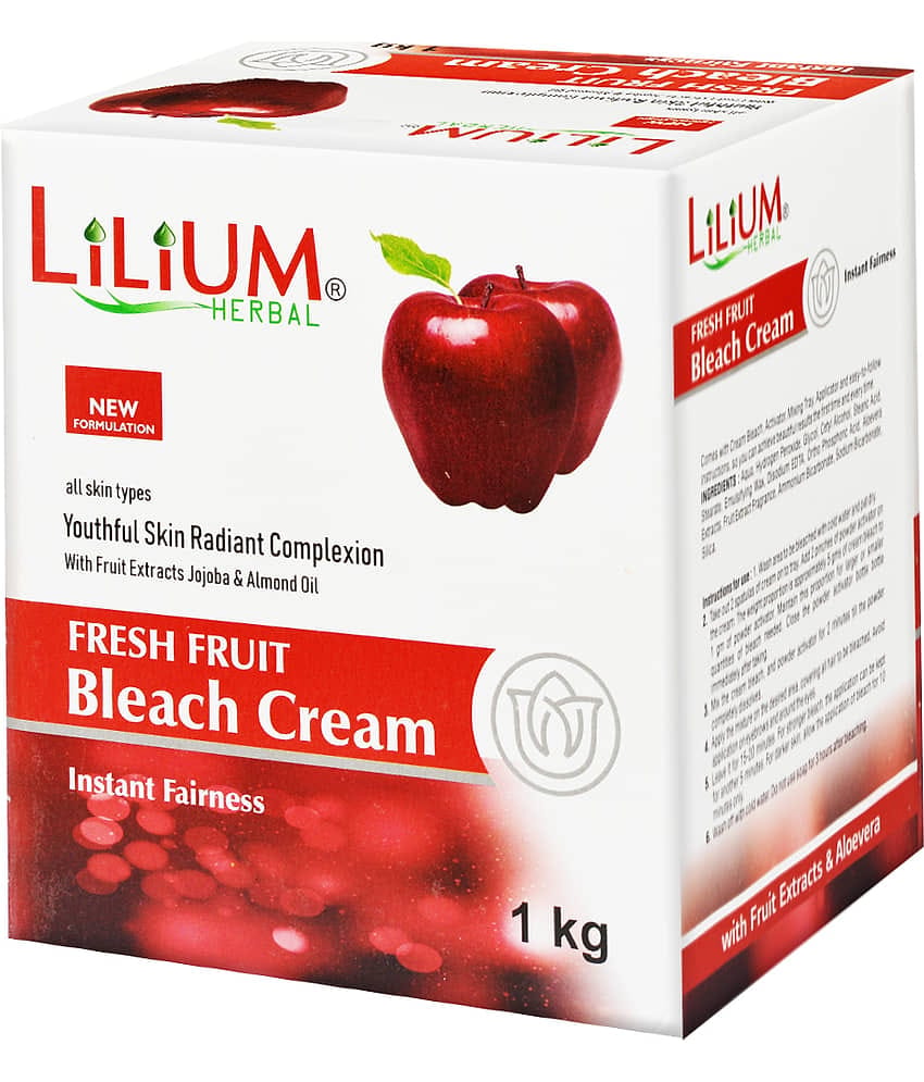 Lilium Bleach Cream Less Than 3 Times Use Facial Kit For Normal Skin Fruit 1 ( Pack of 1 )