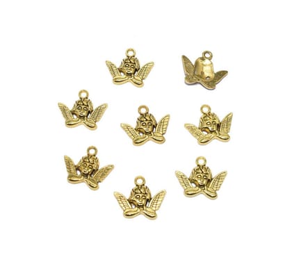 Gold Mini Metal Alloy Charms Gold Smooth Finish Use For Jewelry Makings , CHG-011-Per Packet of Approx 40 Pcs (50 Gram) / 16 MM