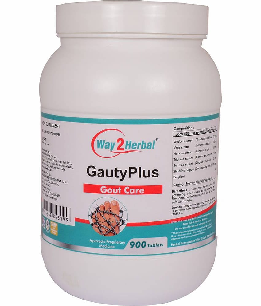 Way2Herbal Gautyplus Tablet 900 No.S Pack of 1