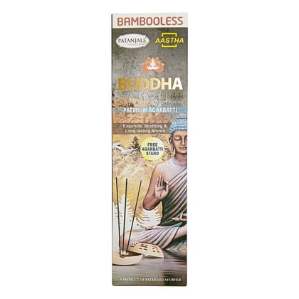 AASTHA BUDDHA AGARBATTI BAMBOOLESS 80GM