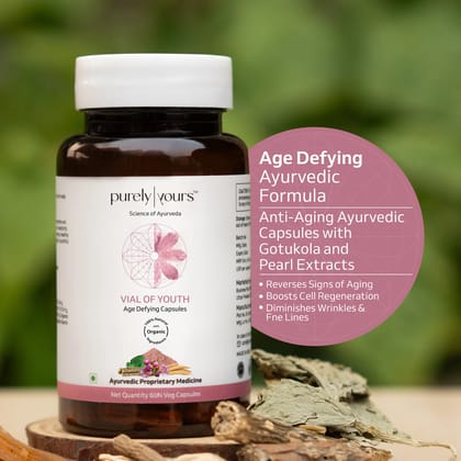Vial of Youth anti aging capsules