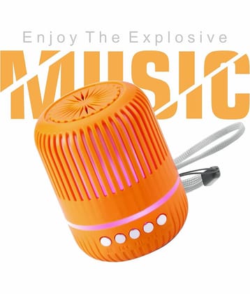 Neo M4 DISCO LIGHT 5 W Bluetooth Speaker Bluetooth v5.0 with USB Playback Time 4 hrs Orange