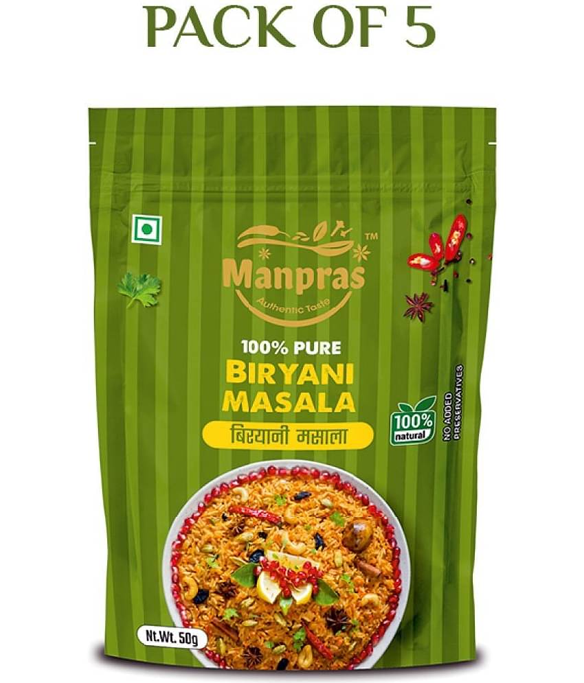 MANPRAS BIRYANI MASALA 50GMS [ PACK OF 5 ] Masala 50 gm