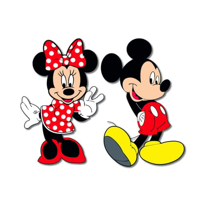 Mickey & Minnie Mouse Fridge Magnet  Cartoon Sticker for Kids, Birthday Return Gift