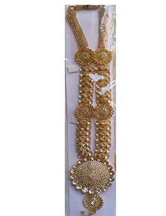 VARNI CREATION Ladoo Gopal Shringar Diamond Big Mala