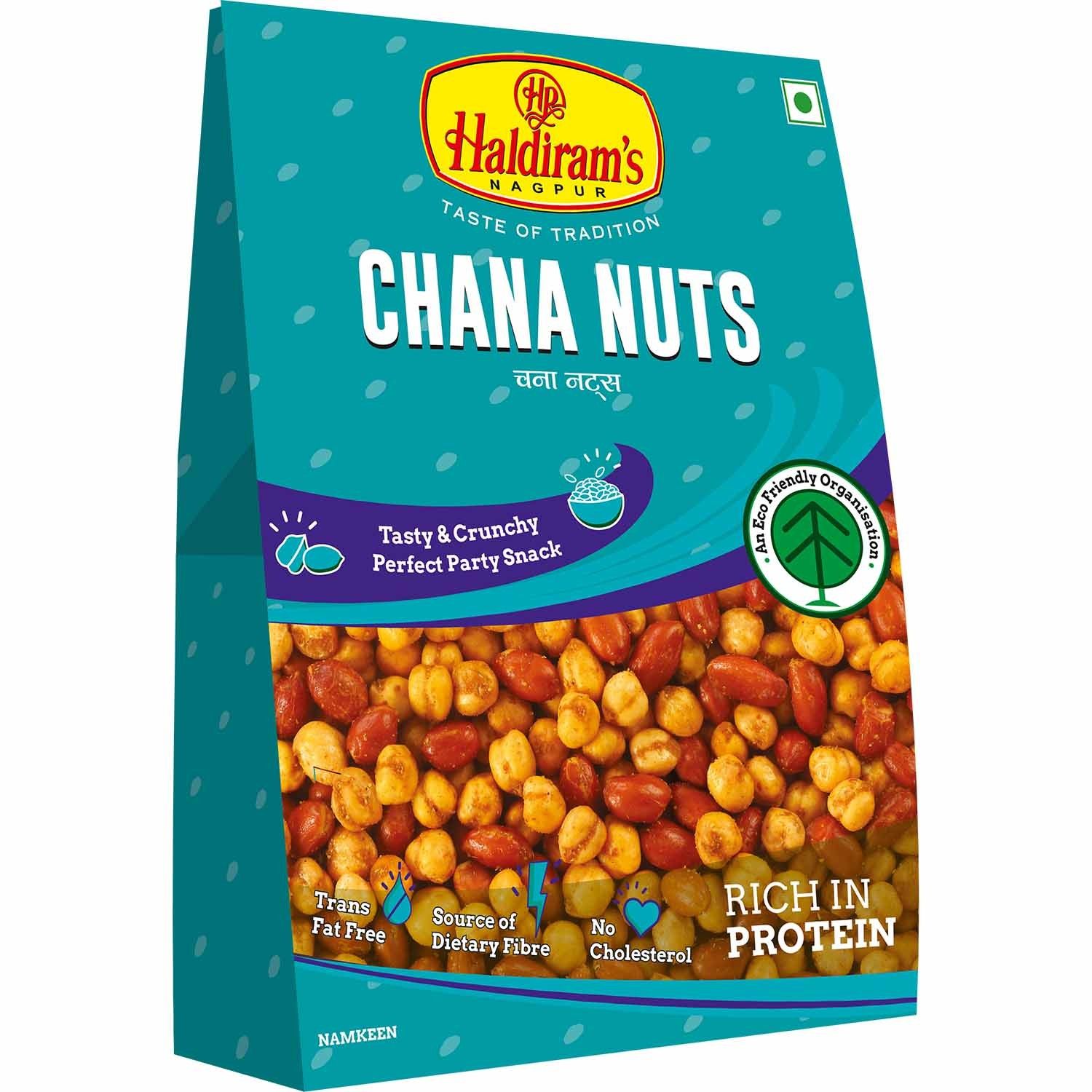 Haldiram Chana Nuts 200 Gm Standy - Pack of 10