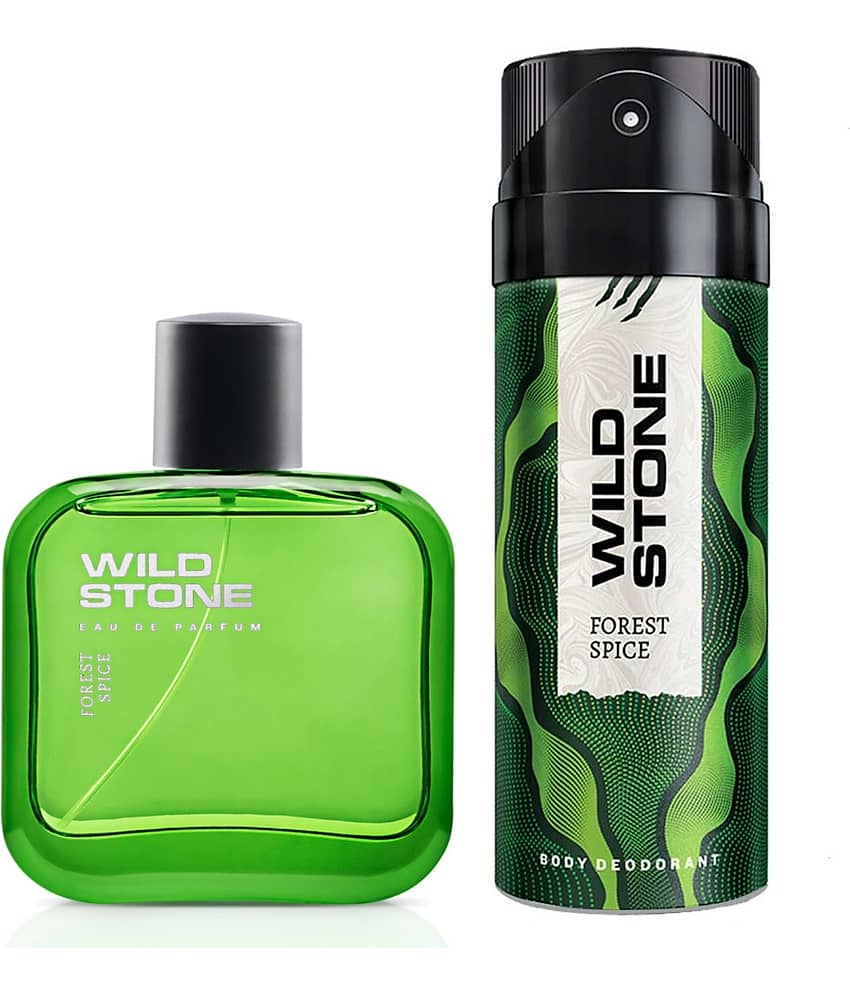 Wild Stone Forest Spice Deodorant 150ml and Perfume 100ml Combo for Men