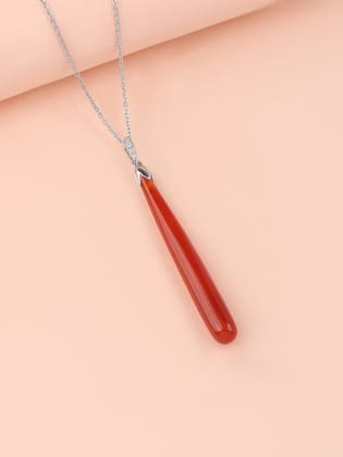 Red Onyx Drop Pendant