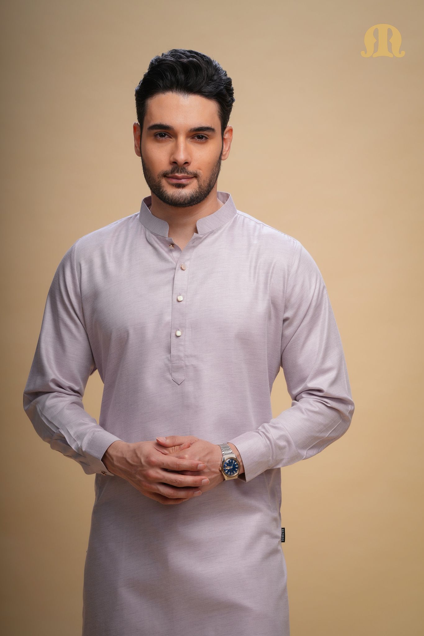 Yatay Kurta L Purple Men-3XL