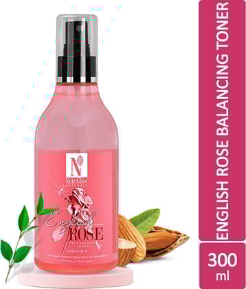 Nutriglow NATURAL'S English Rose Balancing Toner(300 ml) Skin Freshener 300 mL