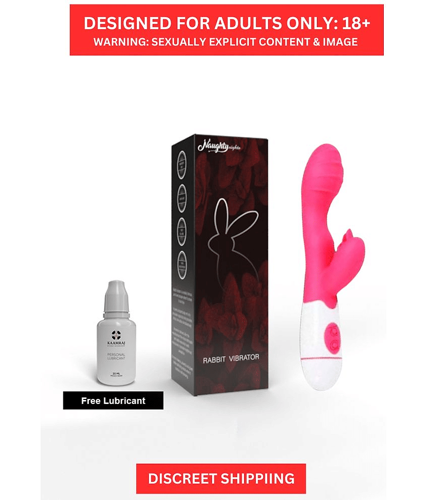 30 Speed G Spot Rabbit Vibrating Dildo vibrator By NaughtyNights + Free kaamraj Lubricant